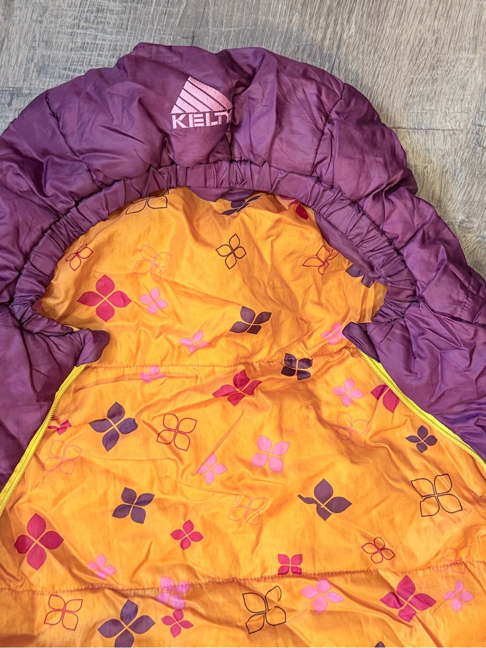 Kelty Woobie +30°F Short Kids Sleeping Bag Purple Pink, 2 zippers + stuff sack - Picture 7 of 15